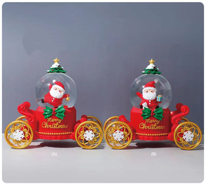 Màu đỏ Giáng sinh-phong cách quả cầu pha lê âm nhạc hộp phim hoạt hình máy tính để bàn trang trí trang trí món quà giáng sinh Giáng sinh lưu niệm - Product Image 2