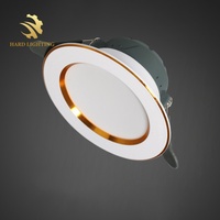Lampu sorot LED tersembunyi 5W tiga warna, lampu sorot dapat disesuaikan untuk langit-langit rumah atau Hotel