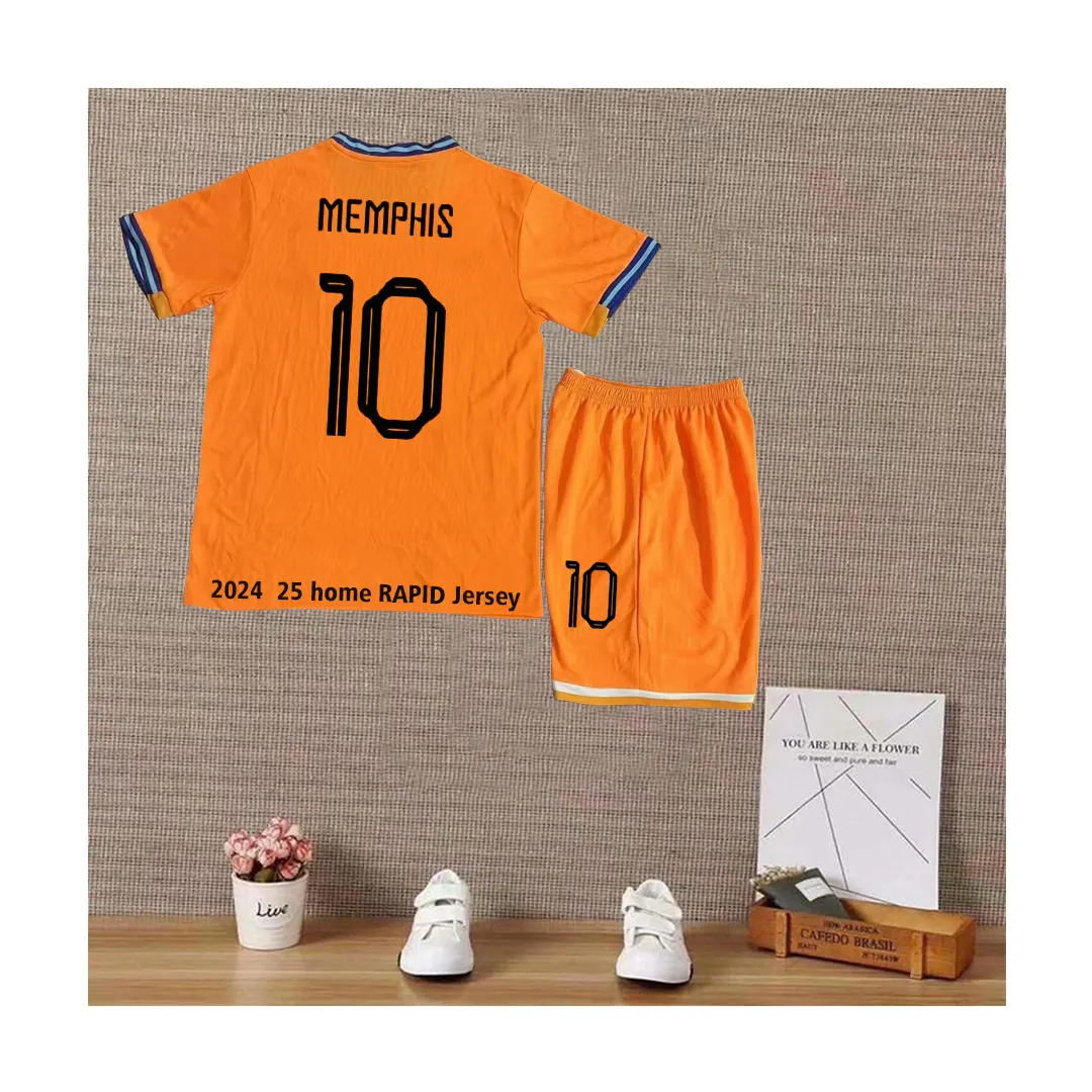 Uniformes baratos camisas de futebol esportivas para uso em atacado kit de camisas da copa da Holanda 2014 retrô camisa de futebol da Holanda