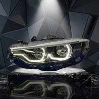 Projecteurs LED pour BMW Série 4 F32 F36 F80 F82 2013-2020, double couleur jaune et blanc, DRL à commutation, lampe de retrofit