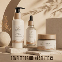 Étiquettes personnalisées pour cosmétiques, autocollants en vinyle imperméables pour produits de beauté, résistants à l'huile, pour flacons de soins de la peau, pots de gloss à lèvres, emballages