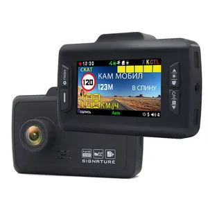 Auto Dvr Camera 3 In 1 Dashcam Recorder Gps Fhd 1080P Resolutie Dvr Camera Radar Detector Anti Radar Detector Handtekening K310sg