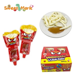 Guimauve Halal à la <span class=keywords><strong>Gélatine</strong></span> avec Bonbons Liquides et Chips Mignonnes, Guimauve Fourrée à la Gelée Fruitée - Product Image 1