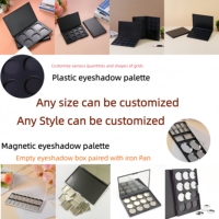 Étui à palettes personnalisé de luxe nouvelle mode 28 assiettes conteneur de fard à paupières vide étui à fard à paupières en plastique de haute qualité pour cosmétiques