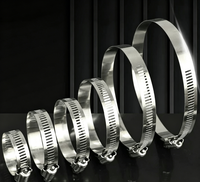 Collier de serrage de tuyau de style américain de haute qualité en acier inoxydable 304, colliers de serrage métriques et en pouces avec vis fendue