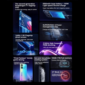 Sản phẩm mới GT Neo5 SE 12GB + 512GB Dual Sim điện thoại di động thông minh với realme UI <span class=keywords><strong>4.0</strong></span>/<span class=keywords><strong>Android</strong></span> 13 NFC 5g mạng - Product Image 2