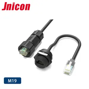 מחבר איתרן Rj45 חיצוני IP67 מחבר עמיד למים תקע נקבה ממוגן