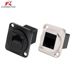Connecteur <span class=keywords><strong>RJ45</strong></span> modulaire Cat6 de haute qualité avec matériau de Contact en cuivre d'en-tête de boîte PCB à 180 ° pour la connectivité <span class=keywords><strong>Internet</strong></span> - Product Image 1