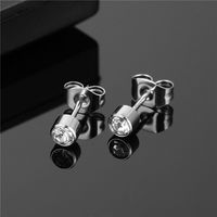 G23 Titanium 20g Post and Butterfly Back Body Piercing Jewelry CZ Stud Earrings