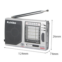 Radio de poche personnalisée Lecteur Fm classique Radio portable multibande 9 bandes avec réception extrêmement élevée de haute qualité