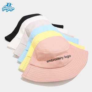 Sombrero de cubo de algodón de verano Unisex hebilla de cobre de Color sólido impreso pescador plegable de moda para fiestas de pesca de ocio - Product Image 2