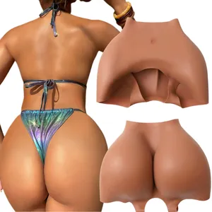 Plus Size Shapes Huge Bum 4.8 Cm Pads Soft Silicone Buttocks And Hip Enhancer Figure Thongs Silicone Underwear Shapers Shapewear