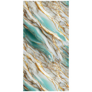 Panneaux muraux en PVC imitation marbre, panneaux muraux en PET brillant, panneaux muraux en bambou carbone solide pour la décoration d'intérieur - Product Image 1