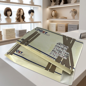 Bolsas de Papel <span class=keywords><strong>Kraft</strong></span> Marrón Impresas Personalizadas, <span class=keywords><strong>Sobres</strong></span> Planos Reciclables para Envío de Ropa, Papel Corrugado - Product Image 3