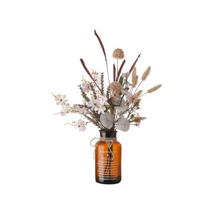 Bouquet de fleurs artificielles en tissu tressé plastique, style carnet de musique lumineuse et rêveuse, pour décoration de mariage et de maison - Product Image 5