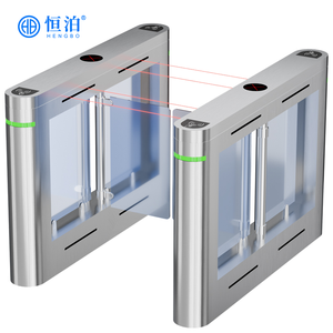 Fabrika Üretimi Metro İstasyonu Bilet Sistemi için Kanatlı Bariyer Kapısı QR Kod RFID Okuyucu Güvenlikli Çevirmeli Turnike - Product Image 6