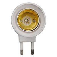 E27 douille de base de lampe prise ue vis murale veilleuse LED porte-ampoule prise adaptateur convertisseur 110-240V avec interrupteur de commande marche-arrêt