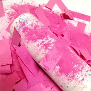 हॉट सेल हैंडहेल्ड लिंग प्रकट पेपर कंफेटी पॉपपर नीले गुलाबी बायोडिग्रेडेबल आश्चर्य पार्टी बेबी शॉवर सजावट तोप - Product Image 5