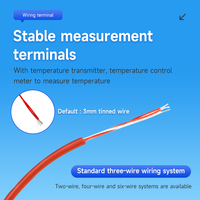 Transmisor de sensor de temperatura de platino PT1000 seleccionable para aplicaciones industriales y de laboratorio Sensor PT100