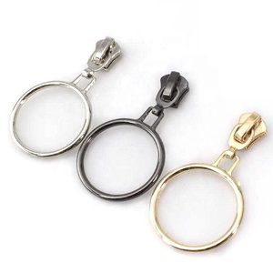 Meetee F2-2 5 # hợp kim vòng tròn O-ring zip kéo đầu may phần cứng may Phụ kiện tự động dây kéo thanh trượt - Product Image 1