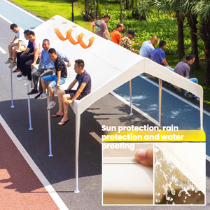 Pérgola con dosel de tamaño personalizado con <span class=keywords><strong>cortinas</strong></span> <span class=keywords><strong>laterales</strong></span> <span class=keywords><strong>para</strong></span> eventos al aire libre de verano, bazar de bodas, TIENDA DE USO COMERCIAL - Product Image 2