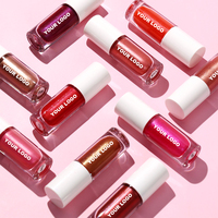 Cosmétiques colorés à haute teneur en pigments bon marché rouge à lèvres liquide de maquillage cosmétiques aux baies de rose vente en gros de brillant à lèvres mat avec logo