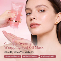 Masque Facial Peel-Off Hydratant et Raffermissant Anti-rides au Collagène pour Soin de Nuit – Marque Blanche