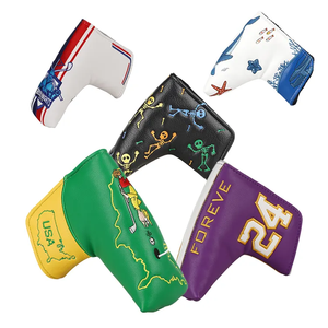 <span class=keywords><strong>Housse</strong></span> de protection pour driver de golf en cuir PU avec logo personnalisé, pour <span class=keywords><strong>1</strong></span> club de golf, portable - Product Image 3