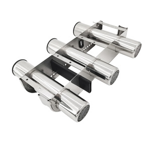 Soporte para cañas de pescar Isure de acero inoxidable con 3 tubos para montaje en barco - Product Image 4