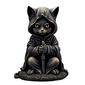 Adorno de Resina de Gato Negro para Halloween, Decoración Creativa para el Hogar, Estilo A B C D - Product Image 4