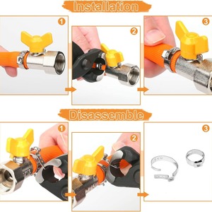 Sanya 121pc Stainless Steel <b>Hose</b> <b>Clamps</b> With Pliers 6-33.1mm For Repair And Replacement - Product Image 1