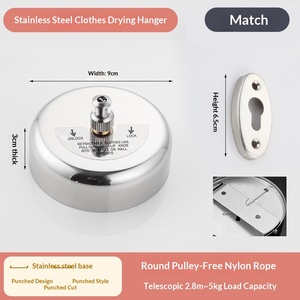 <span class=keywords><strong>Tendedero</strong></span> Retráctil Invisible para Baño y Balcón, sin Perforaciones, con Uso Interior/<span class=keywords><strong>Exterior</strong></span> - Product Image 6