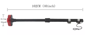 Mât de balise rotatif de moto support de poteau sur mesure led clignotant vert ambre balise flexible en aluminium pour balise - Product Image 6
