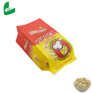 The Manufacturer Can Customize Greaseproof / Waterproof Paper Kraft Microwave Popcorn Paper Bag And Popcorn Plastic Bag