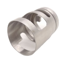 Manchon de cylindre en acier inoxydable usiné CNC ISO9001 avec fentes longitudinales et rainures internes pour machines industrielles