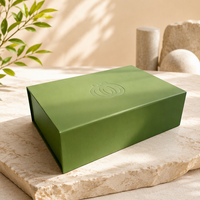 Boîte en carton pliable avec couvercle magnétique personnalisé, logo personnalisé, emballage en carton enduit pour chaussures, vêtements, cosmétiques, cadeaux