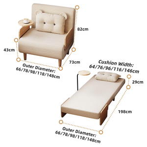 Venta Directa de Fábrica, <span class=keywords><strong>Sofá</strong></span> <span class=keywords><strong>Cama</strong></span> Convertible Moderno y Plegable 3 en 1, para Comedor, Salón, Dormitorio Pequeño, Estudio, VLranlife - Product Image 4