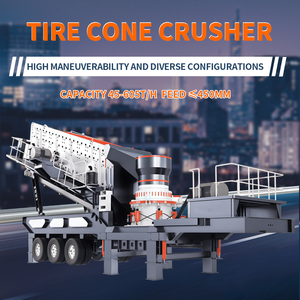Nueva Trituradora de Conos de Neumáticos Móvil sobre Orugas, Trituradora de Roca y Mineral Móvil con Motor, Rodamiento, PLC y Caja de Cambios para Aplicaciones de Minería de Piedra - Product Image 1