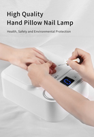Lampe UV pour ongles 48W, séchage rapide LED avec minuterie, plaque miroir amovible, plastique de haute qualité