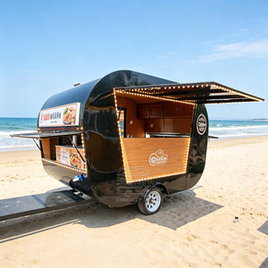 Custom Mobile Food Truck With Wheels Ice Cream Van Pizza <b>Trailer</b> Full Kitchen Equipments Bbq <b>Concession</b> Carts Shop - Product Image 6
