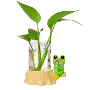 Vase hydroponique mignon en forme d'animal avec fonction d'arrosage automatique pour la décoration de plantes de bureau - Product Image 5