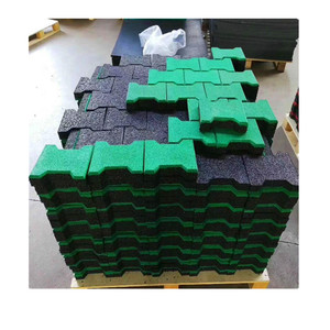 200 มม.X 160 มม.กลางแจ้งDog Bone ShapedยางInterlocking Paversกระเบื้องสำหรับHorse Stable Walkways - Product Image 3