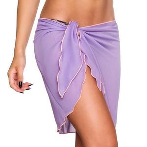 Verano playa desgaste faldas mujeres sólido cubrir gasa Bikinis traje de baño abrigo traje de baño 140*50cm M0271 - Product Image 1