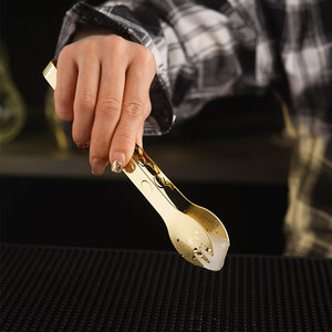 Mini Pinze da Servizio in Acciaio Inox per Ghiaccio, Zucchero, Antipasti, Whisky, Dessert, Caffè, Tè, Feste, <span class=keywords><strong>Cucina</strong></span>, Bar, Catering - Product Image 3
