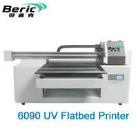 Printer Inkjet Flatbed Otomatis Beric 6090 UV Kondisi Baru Printer Kulit/Kartu XP600 Dual Head 6 Cartridge Pencetakan POD