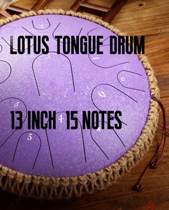 Jelo Wholesale <span class=keywords><strong>Handpan</strong></span> 13 pouces 15 notes en acier carbone Tambour à langue Ré mineur Instruments de percussion - Product Image 3