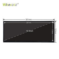 Écran tactile TFT LCD extérieur de 12,3 pouces, type barre étirable, module de moniteur LCD IPS 2400*900 pour extension de bureau