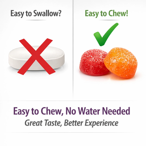 Gomitas de Vitamina D3 con Sabor a Bayas y Melocotón, Marca Gummy Vitamin, 50mcg 2000UI, para el Apoyo Óseo e Inmunológico, 150 Unidades - Product Image 6