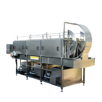 Panier de retournement automatique Machine à laver caisse poulet Cage Tunnel propre Machine plateau à oeufs boîte en plastique laveuse pour usine alimentaire