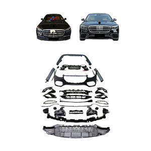 ชุดบอดี้คิทอุปกรณ์เสริมสำหรับ <span class=keywords><strong>Mercedes</strong></span> <span class=keywords><strong>Benz</strong></span> <span class=keywords><strong>S</strong></span> คลาส W223 <span class=keywords><strong>2021</strong></span> + S450อัพเกรดเป็นชุดบอดี้ S65สไตล์ <span class=keywords><strong>AMG</strong></span> - Product Image 1